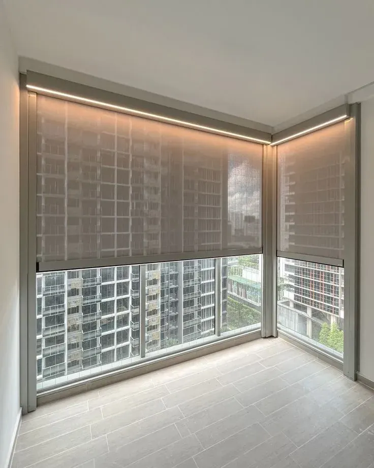 Cellular shades in a Fishers living room